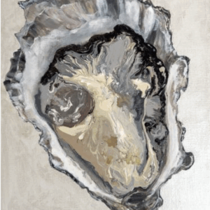 SMALL WHITE GOLD OYSTER I